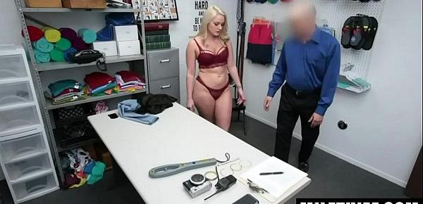  Mom Caught Shoplifting Innerwear in CCTV and Taken to LP Office For Strip Search - Lisey Sweet